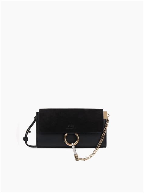 chloe small wallet|chloe wallet on strap.